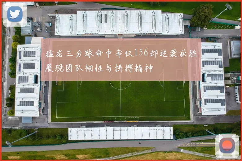 猛龙三分球命中率仅156却逆袭获胜展现团队韧性与拼搏精神