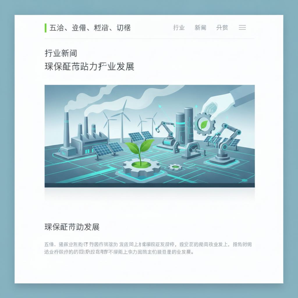 环保政策助力行业发展