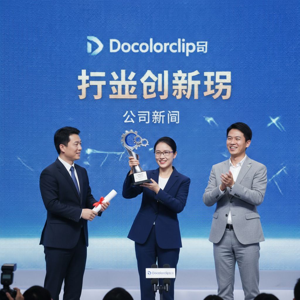 Docolorclip公司荣获行业创新奖的现场