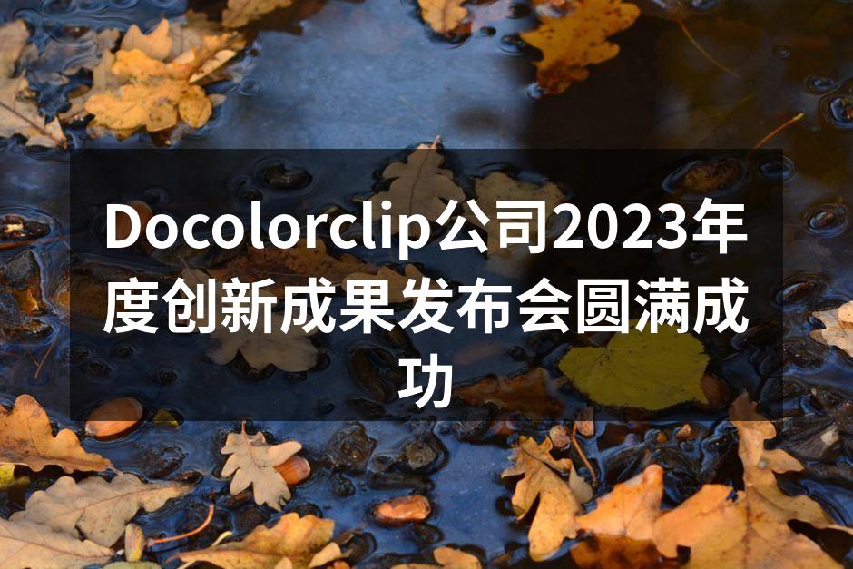 Docolorclip发布会现场盛况